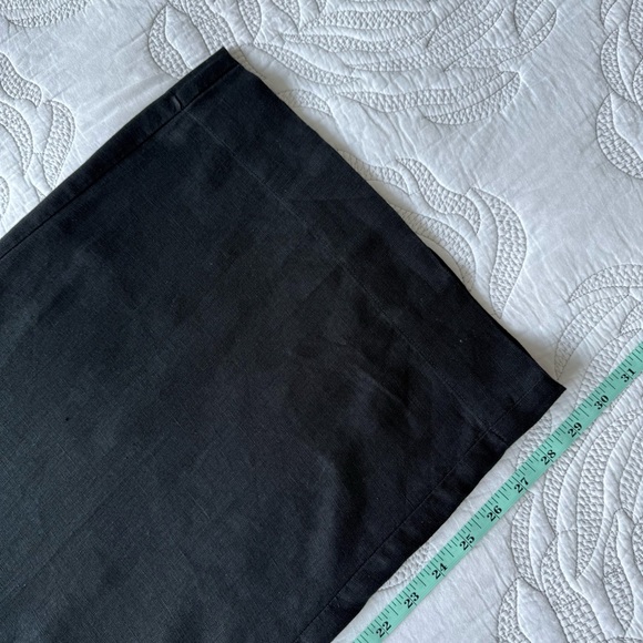 Madewell - The Harlow Wide-Leg Pant in 100% Linen - Black - Picture 14 of 15